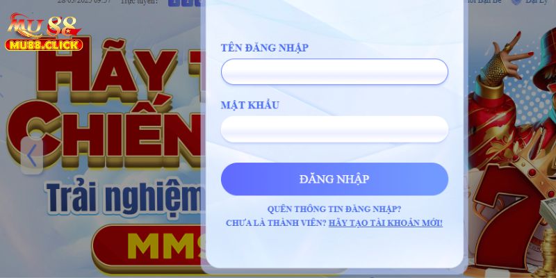 Đăng Nhập MU88 - Khám Phá Sân Chơi Đỉnh Cao 2025 3 Đăng nhập MU88 trên điện thoại chỉ với vài thao tác nhanh chóng
